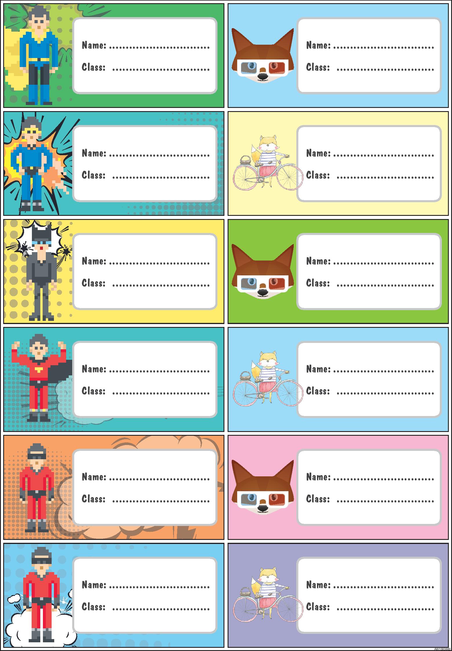 Free Printable Book Labels